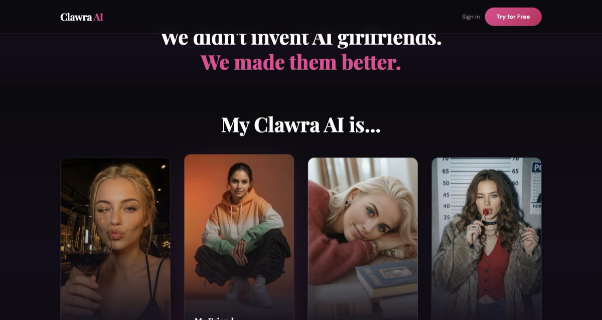 Clawra AI personality section: what your companion can be