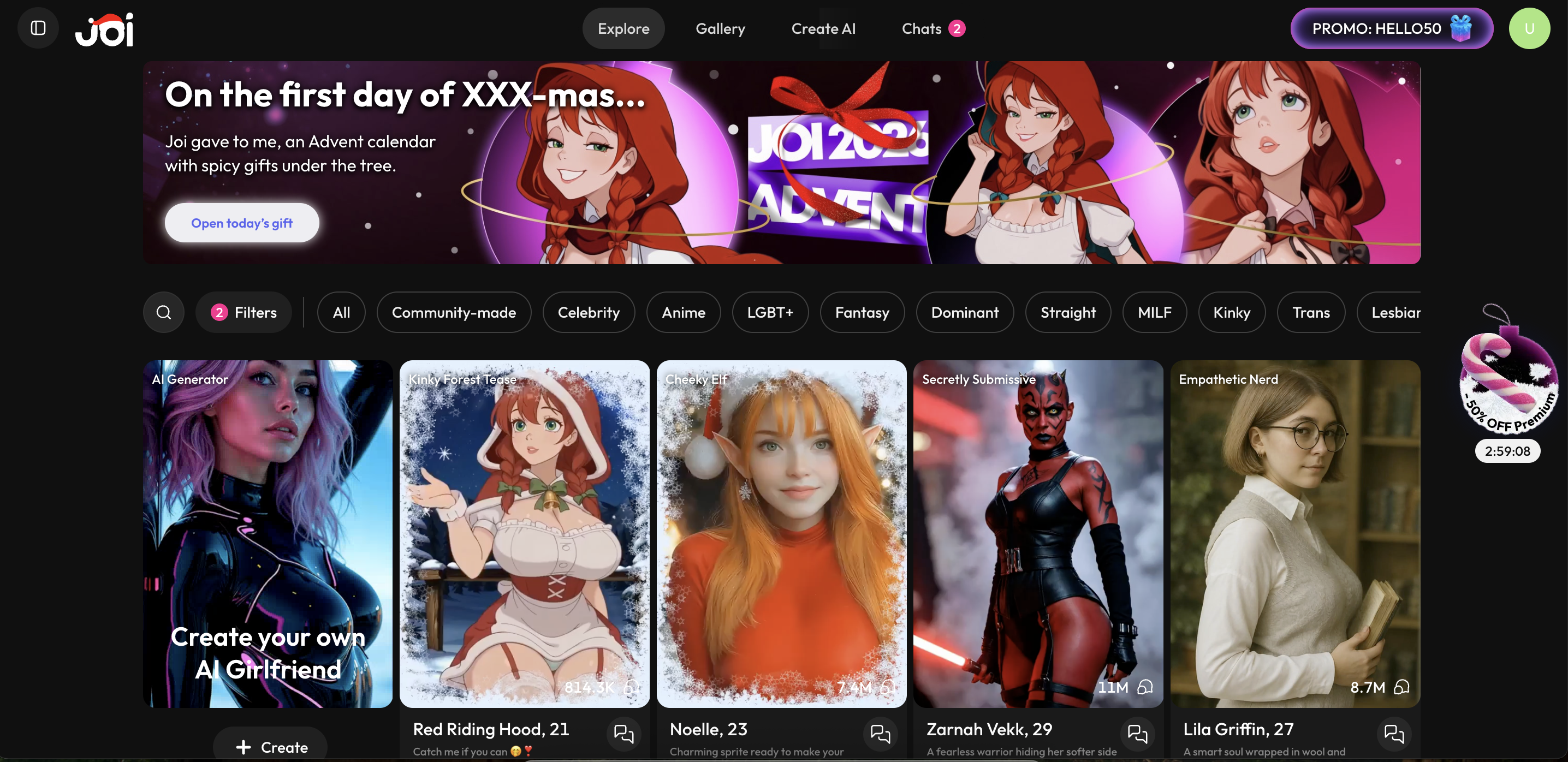 JOI AI - Interactive AI Companion Screenshot